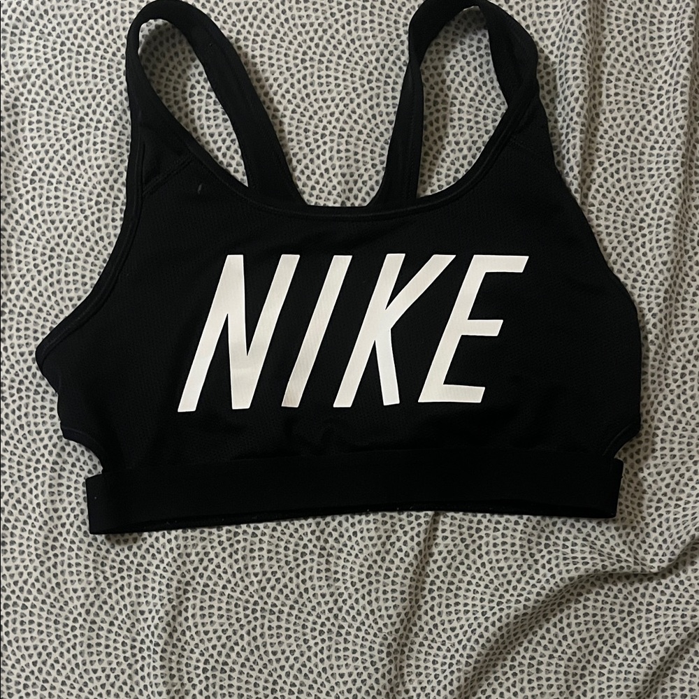 Nike Women's Black and White Sports Bra